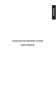 Manual Zavor ZCWEZ04 EZLock Pressure Cooker
