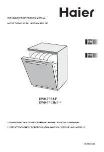 Manual Haier DW9-TFE3ME-F Dishwasher