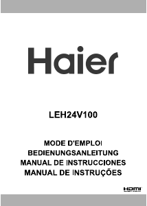 Manual Haier LEH24V100 Televisor LED