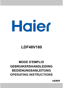 Manual Haier LDF48V180 LED Television