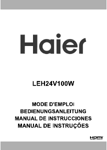 Manual de uso Haier LEH24V100W Televisor de LED