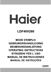 Manual de uso Haier LDF40V280 Televisor de LED