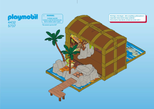 Manual Playmobil set 5737 Pirates Treasure chest