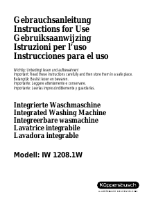 Manuale Küppersbusch IW 1208.1W Lavatrice