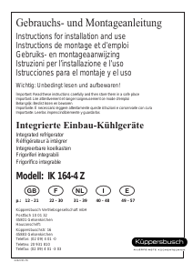 Manual de uso Küppersbusch IK 164-4Z Refrigerador