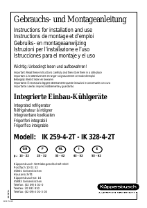 Manual Küppersbusch IK 259-4-2T Refrigerator