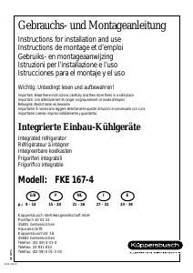 Handleiding Küppersbusch FKE 167-4 Koelkast