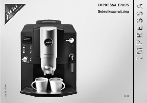 Bedienungsanleitung Jura IMPRESSA E70 Kaffeemaschine