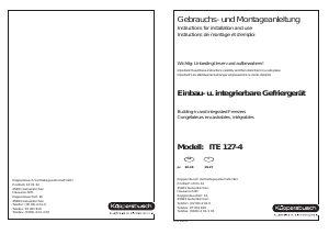 Mode d’emploi Küppersbusch ITE 127-4 Congélateur
