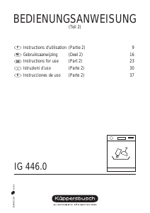 Handleiding Küppersbusch IG 446.0W Vaatwasser