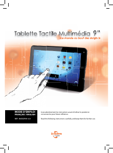 Mode d’emploi Synchro Digital INOSOP09-4.0 Tablette