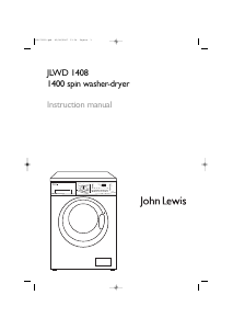Handleiding John Lewis JLWD 1408 Was-droog combinatie