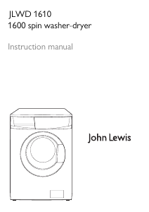 Handleiding John Lewis JLWD 1610 Was-droog combinatie
