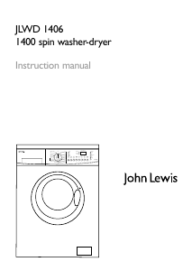 Handleiding John Lewis JLWD 1406 Was-droog combinatie
