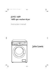 Handleiding John Lewis JLWD 1609 Was-droog combinatie