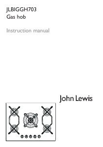 Manual John Lewis JLBIGGH703 Hob