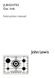 Handleiding John Lewis JLBIGH702 Kookplaat