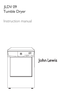 Manual John Lewis JLV 09 Dryer
