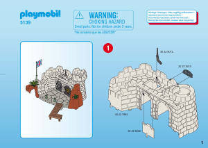 Manual de uso Playmobil set 5139 Pirates Fortaleza con calabozo