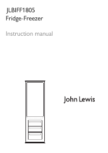 Manual John Lewis JLBIFF 1805 Fridge-Freezer