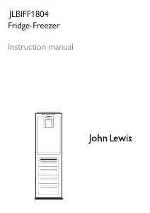 Manual John Lewis JLBIFF 1804 Fridge-Freezer