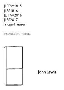 Manual John Lewis JLFFW 2016 Fridge-Freezer