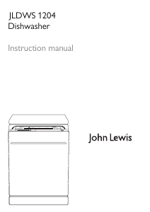 Handleiding John Lewis JLDWS 1204 Vaatwasser