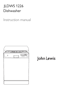 Handleiding John Lewis JLDWS 1226 Vaatwasser