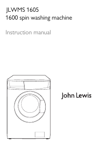 Manual John Lewis JLWMS 1605 Washing Machine