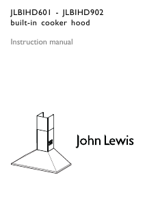 Manual John Lewis JLBIHD902 Cooker Hood