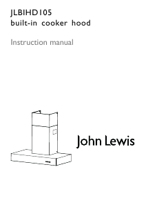 Manual John Lewis JLBIHD105 Cooker Hood