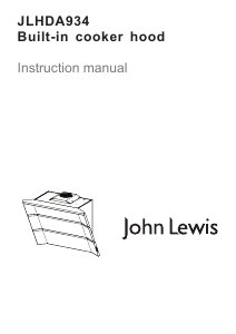 Manual John Lewis JLHDA934 Cooker Hood