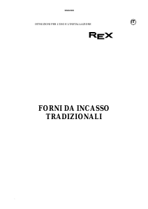 Manuale Rex SNT10B Forno