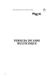 Manuale Rex SMT41X Forno