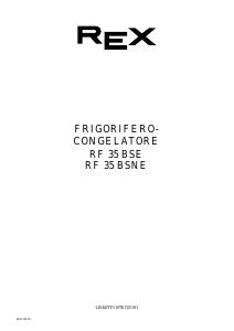 Manuale Rex RF35BS Frigorifero-congelatore