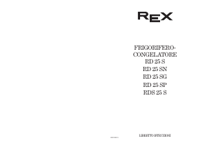 Manuale Rex RDS25S Frigorifero-congelatore