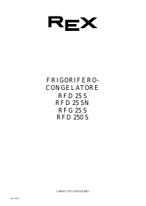 Manuale Rex RFD25SN Frigorifero-congelatore