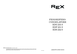 Manuale Rex RDP251S Frigorifero-congelatore