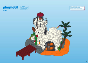 Manuale Playmobil set 4294 Pirates Bastione dei soldati