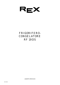 Manuale Rex RF19DS Frigorifero-congelatore