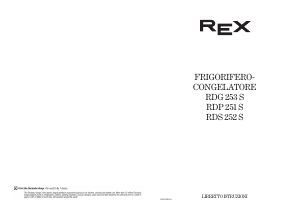 Manuale Rex RDG253S Frigorifero-congelatore