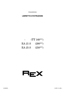 Manuale Rex RF25A Frigorifero-congelatore