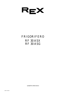 Manuale Rex RF30ASX Frigorifero-congelatore