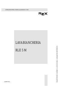 Manuale Rex RLE5M Lavatrice