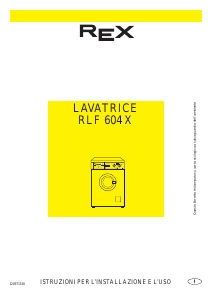 Manuale Rex RLF604X Lavatrice