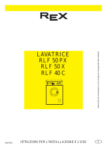 Manuale Rex RLF40C Lavatrice