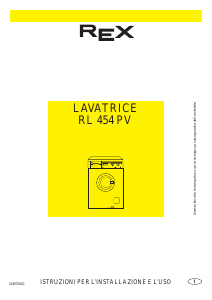Manuale Rex RL454PV Lavatrice