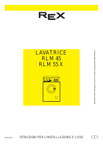 Manuale Rex RLM55X Lavatrice
