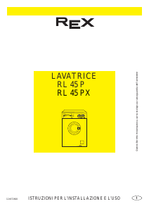 Manuale Rex RL45P Lavatrice