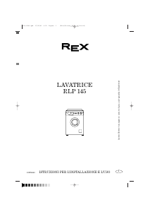 Manuale Rex RLP145 Lavatrice